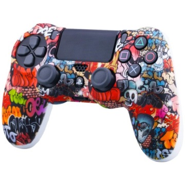 POKROWIEC OSŁONA SYLIKON ETUI PANDAREN pada PS4 PRO/SLIM Street Art