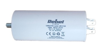 Kondensator rozruchowy 30uF 450V CBB60 Rebel