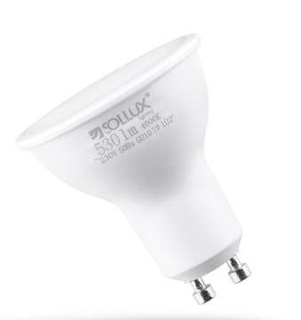 SOLLUX Żarówka LED GU-10 4000K ZIMNA 7W 530lm 230V