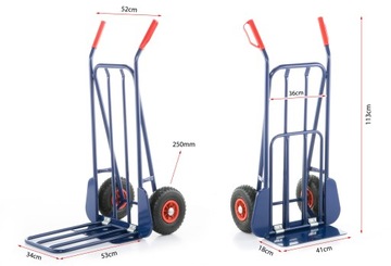 Тележка транспортная складная, складская, измельчитель, 280 кг.
