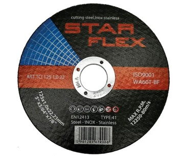 TARCZA DO CIĘCIA METALU STALI INOX 125X1