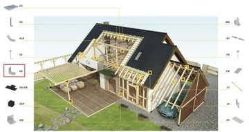 КПЛ5 УГОЛ СТОЛЯРНЫЙ В СБОРЕ 50х50х35х2 10 шт.