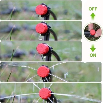 200 шт. 1/4-дюймовые регулируемые разбрызгиватели капельного полива для сада