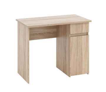 Małe biurko komputerowe nowoczesne 92cm dąb sonoma