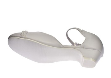 Белые балетки на высоком каблуке для причастия, размер 41/24. 38