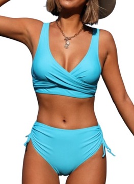 STRÓJ KĄPIELOWY WYSOKI STAN BIKINI WIĄZANIE
