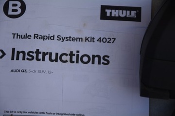 AUDI Q3 2012 - KUFR STŘEŠNÍ THULE NOVÝ KLÍČ