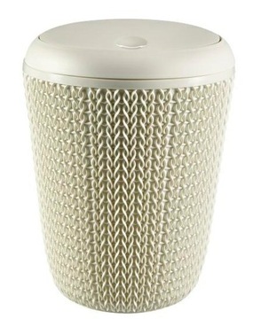 CURVER KOSZ NA ŚMIECI 6L KNIT 7L /KREMOWY