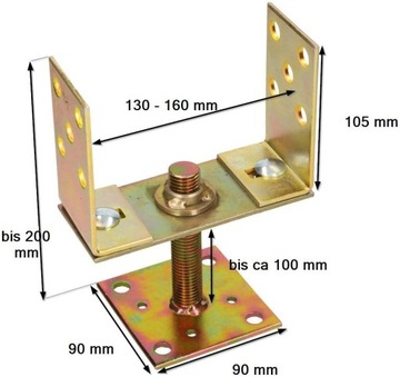 ОСНОВАНИЕ СТОЙКИ ВИНТОВЫЙ АНКЕРНЫЙ КРОНШТЕЙН С НОЖКОЙ