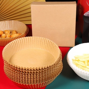 100 szt. Papier pergaminowy do pieczenia Jednorazowa powłoka nieprzywierająca do piekarnika Air brown2