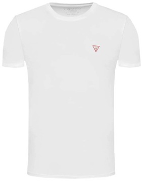 Biały t-shirt męski z logo GUESS XXL