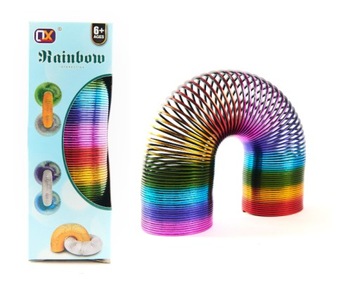 KOLOROWA MAGICZNA SPRĘŻYNA 15CM MAGIC SPRING