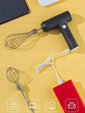 АККУМУЛЯТОРНЫЕ 3-СКОРОСТНЫЕ РУЧНЫЕ МИКСЕРЫ, ЧЕРНЫЕ