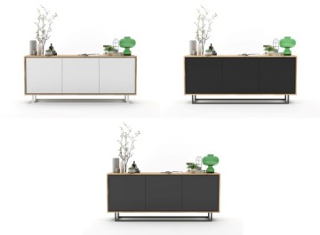 Комод Loft, тумба под телевизор Loft wotan, черный MAT, 168 см