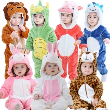 Piżama Onesies Kreskówka zwierzęta pajacyki na ub