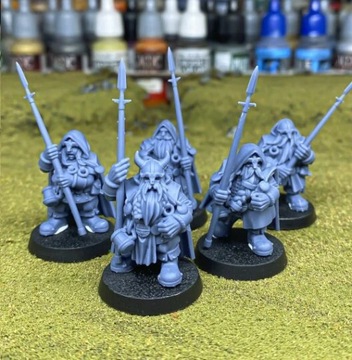 Dwarf Rangers - Highlands Miniatures Oldhammer Unit CMD (3 модели)