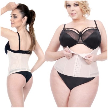 Orirose PAS gorset mocno WYSZCZUPLAJĄCY brzuch modelujący poporodowy SIZE +