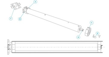 РАДИОМОТОР С РАДИО НА ДИСТАНЦИОННОМ УПРАВЛЕНИИ ДЛЯ ВНЕШНИХ РОЛЛЕТНИЦ PORTOS Fi 40 мм 10 Нм