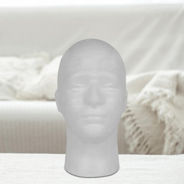 Мужской парик из пенопласта с головкой, шапкой, подставкой, портативный, профессиональный