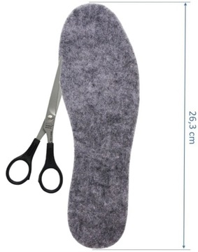 Стельки для обуви из фетра, толстый фетр, 6 мм, размер 40х5