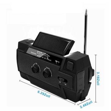 СОЛНЕЧНОЕ РАДИО, ПОРТАТИВНОЕ РАДИО, AM/FM ДИНАМО, СВЕТОДИОДНЫЙ ФОНАРЬ