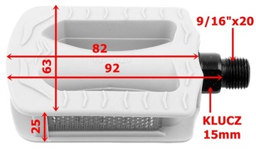 SPENCER FP-627 ДЕТСКИЕ ПЕДАЛИ 9/16x20 СИНИЕ
