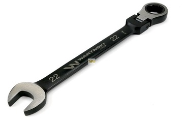 Klucz płasko-oczkowy 22mm z grzechotką i przegubem