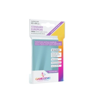 GAMEGENIC PRIME STANDARD EUROPEAN SLEEVES 62x94