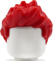 LEGO włosy figurki - męskie, czerwone, jeżyk