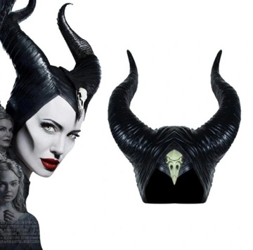 MASKA MALEFICENT CZAROWNICA DIABOLINA ROGI