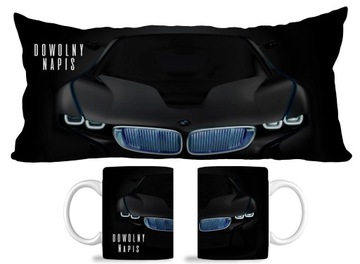 ZESTAW PODUSZKA KUBEK BMW Zestaw Fana! IMIĘ N7