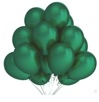 BALONY Zestaw balonów BUTELKOWA ZIELEŃ CHROM święta dekoracja urodziny 25sz