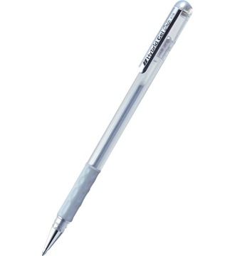 Długopis żelowy PENTEL K118 srebrny