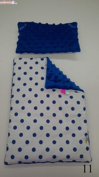 POŚCIEL DLA LALEK Z WYPEŁNIENIEM KOŁDERKA PODUSZKA