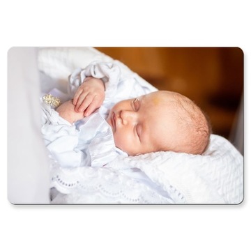 Благодарность гостям на причастие, крещение, годовалый Магнит с фото УЗОРЫ