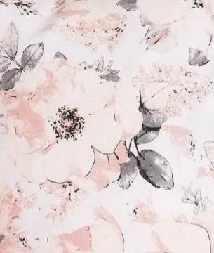 PRZEŚCIERADŁO łóżeczka DOSTAWNEGO 90x55 peonie b