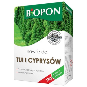 Biopon Nawóz do tui i cyprysów 1kg Bopon