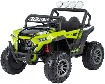 Duży quad elektryczny quattro bluetooth LED Skóra