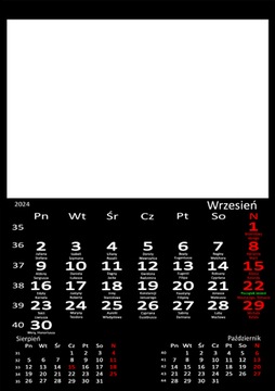 fotokalendarz biurkowy CZARNY - Twoje zdjęcia. Dla Babci, dla Dziadka