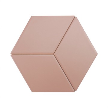 mozaika romb pink różowa mat