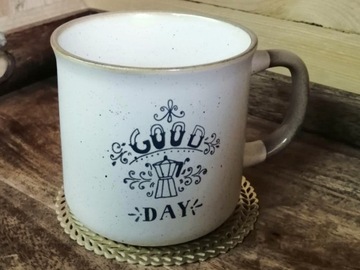 Kamionkowy Kubek 300 ml do KAWY HERBATY - BEŻOWY