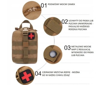 57W1 ZESTAW SURVIVALOWY APTECZKA PRZEŻYCIA TORBA