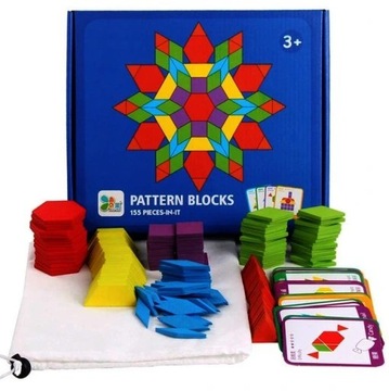 Montessori drewniane edukacyjne klocki puzzle