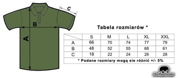 Koszulka myśliwska POLO z haftem Medalion z Byka - khaki XXL