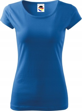 ZESTAW 4x koszulki damskie LUX niebieskie moro S