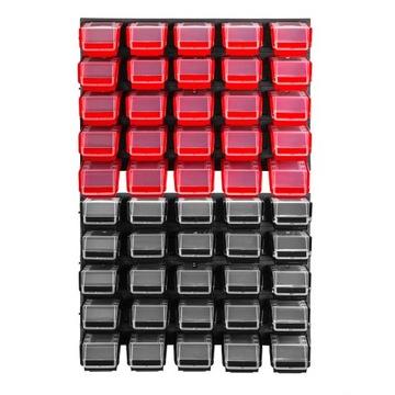 ДОСКА 58x78 НАСТЕННАЯ ПОЛКА 50 ЭЛЕМЕНТОВ