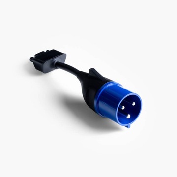 Niebieski Adapter złącza mobilnego Tesla S 3 X Y przejściówka 32A kemping
