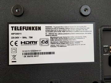 LED-телевизор Telefunken 40FG6011 ПОВРЕЖДЕН