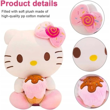 ПЛЮШЕВОЕ МОРОЖЕНОЕ HELLO KITTY CAT MASCOT 30СМ