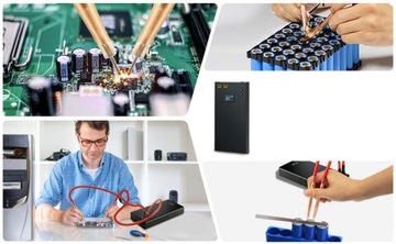ZGRZEWARKA PUNKTOWA DO OGNIW 18650 ZESTAW Z LCD
